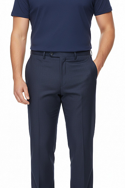 Společenské Pánské Kalhoty Modré Vel. 54