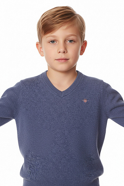 Chlapecký Svetr Vlněné Modré GANT