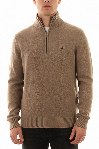 Mcs Pánský Svetr Vlněný Hnědý Vel. M