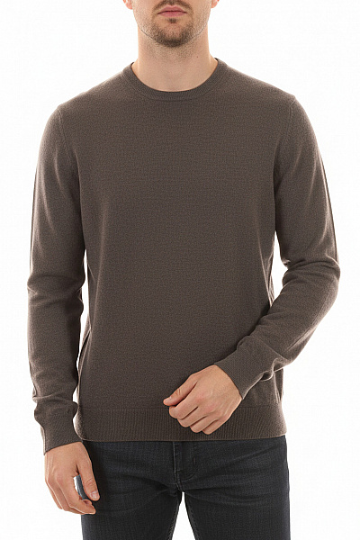 Pánský Svetr Vlněný Šedý Hugo Boss Vel. M