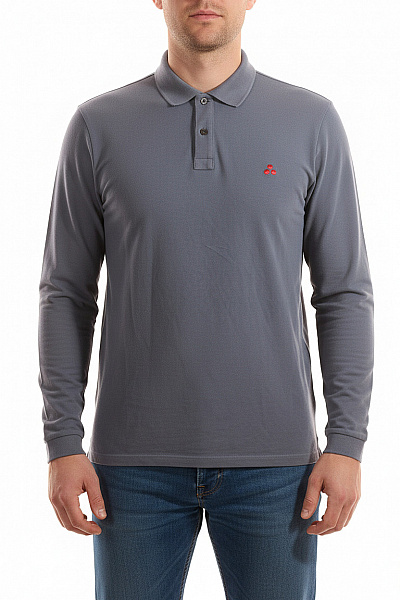 Pánské Tričko S Límečkem Modré Peuterey