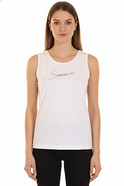 Jednoduché Dámské Tričko Bílé RABE Vel. 40