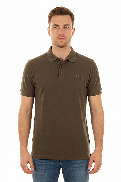 Jeep Pánské Tričko S Límečkem Zelené Vel. L
