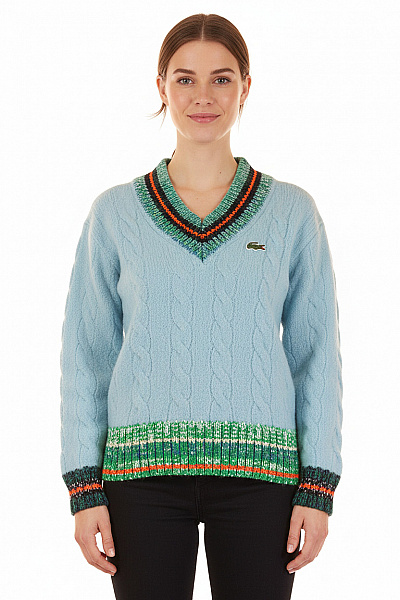 LACOSTE Dámský Svetr Vlněný Barevný