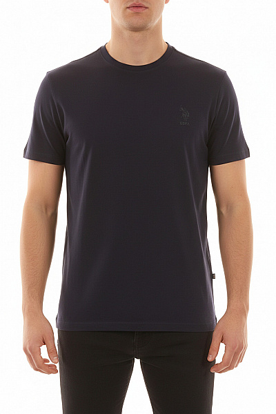 Jednoduché Pánské Tričko Modré U.S.POLO ASSN. Vel. M