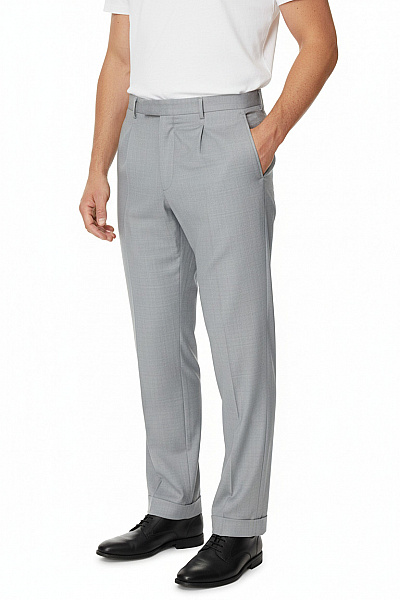 Společenské Pánské Kalhoty Vlněné Modré MICHAEL KORS Vel. 50