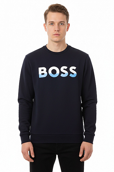 Pánská Mikina Bez Zapínání Černá Hugo Boss Second Hand Vel. S