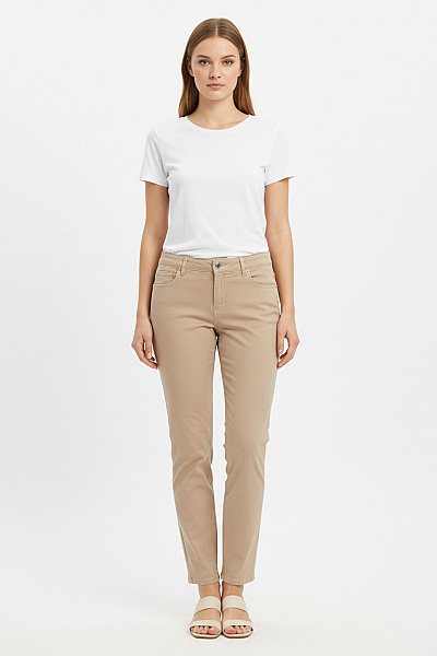 Peter Hahn Dámské Kalhoty Rovné Hnědé Second Hand