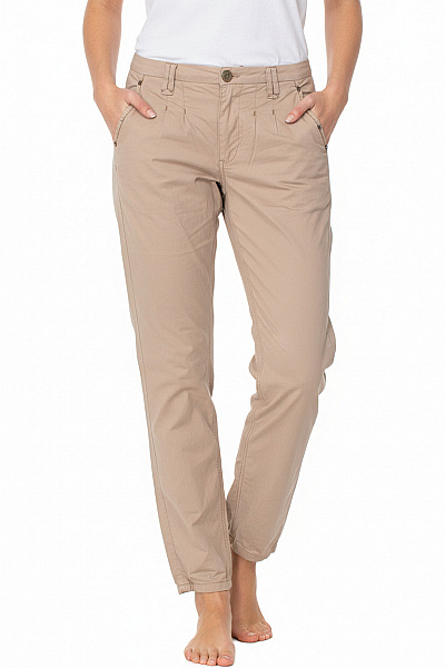 Dámské Kalhoty Rovné Béžové Vel. 28