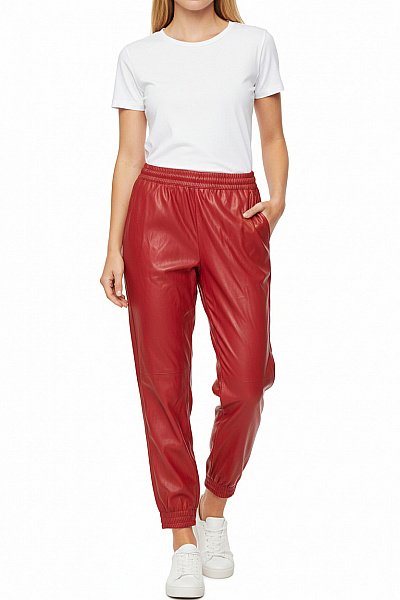 ZARA Dámské Kalhoty S Vysokým Sedem Červené Second Hand Vel.  S