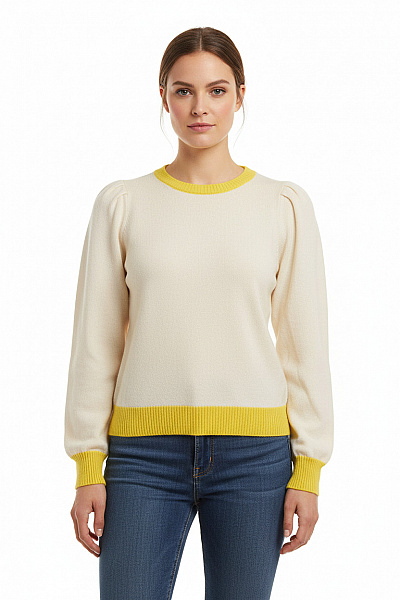 ABSOLUT CASHMERE Dámský Pulovr Kašmírový Béžový Vel. L