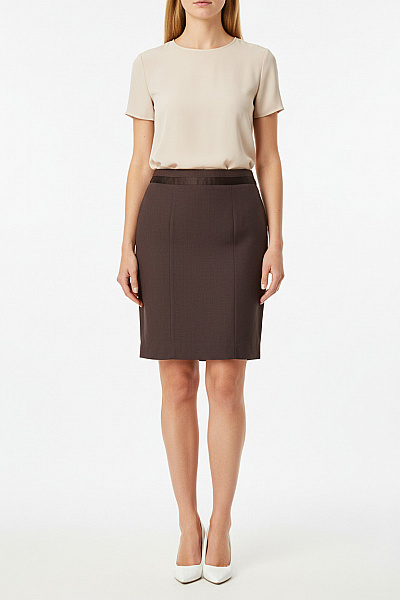 By Malene Birger Sukně Šedá Second Hand Vel. 34