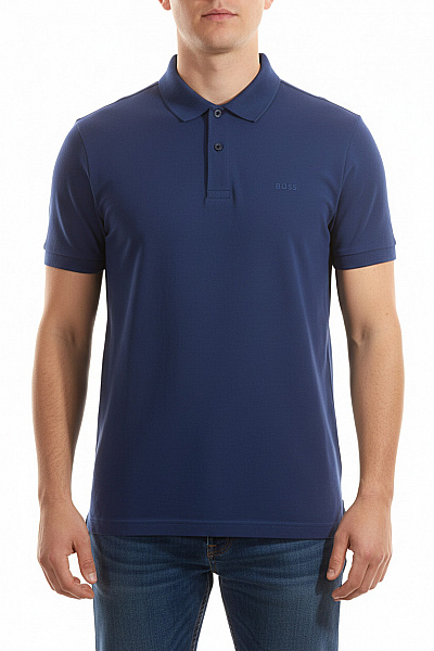 Pánské Tričko S Límečkem Modré Hugo Boss Vel. XXL