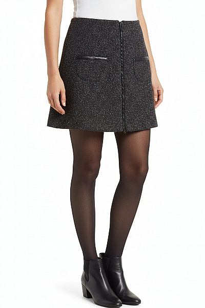  Sukně áčková Šedá MANGO Vel. S