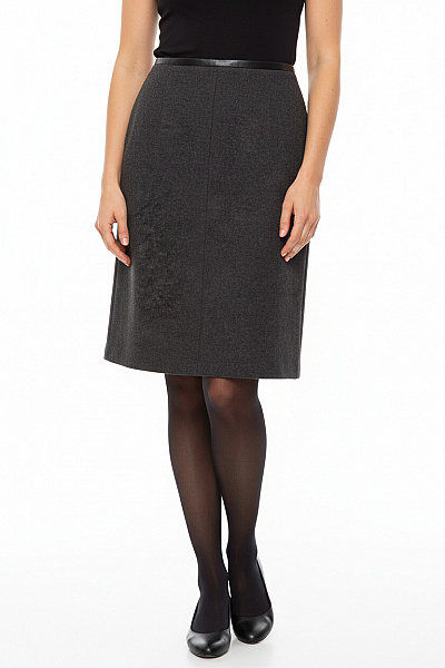 PART TWO Sukně Vlněná Šedá Vel. 44