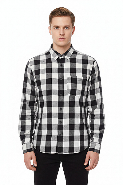 Hollister Pánská Košile Černobílá Vel. M