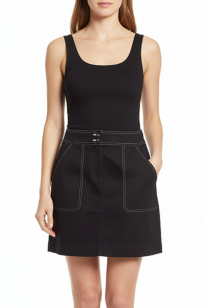 TOMMY HILFIGER  Sukně áčková Modrá