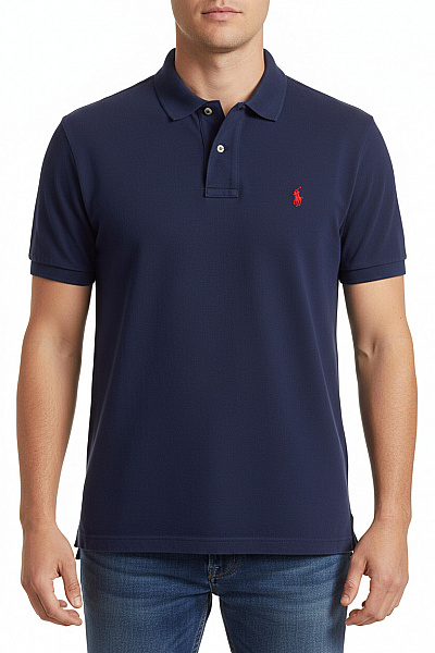 Pánské Tričko Modré Ralph Lauren Vel. L