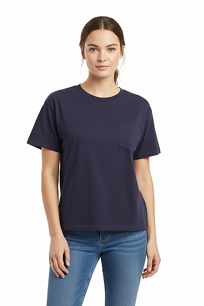 Jednoduché Dámské Tričko Modré Dior Vel. M