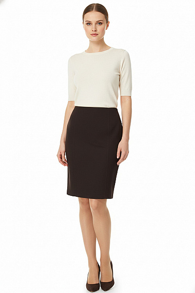 Trussardi Sukně Vlněná Černá Second Hand Vel. 42