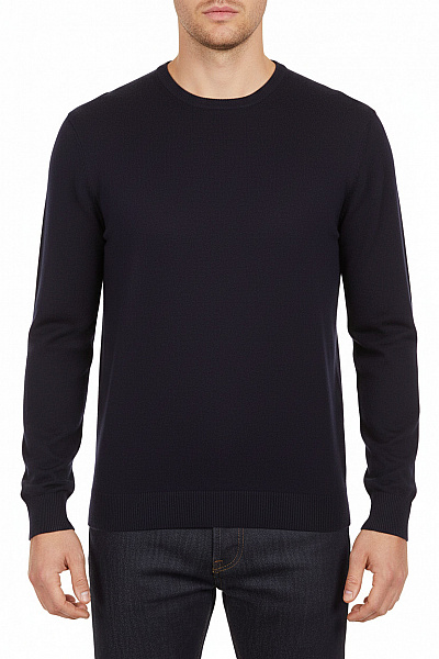 J.Lindeberg Pánský Pulovr Vlněný Modrý Vel. S