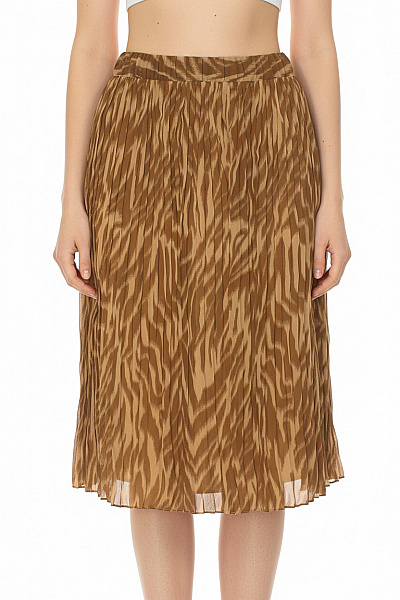 Plisováná  Sukně Khaká OBJECT Vel. 36