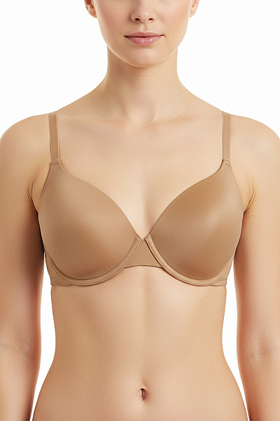 Ellen Tracy Dámské Podprsenky Hladká Push Up Béžová Vel. 38C