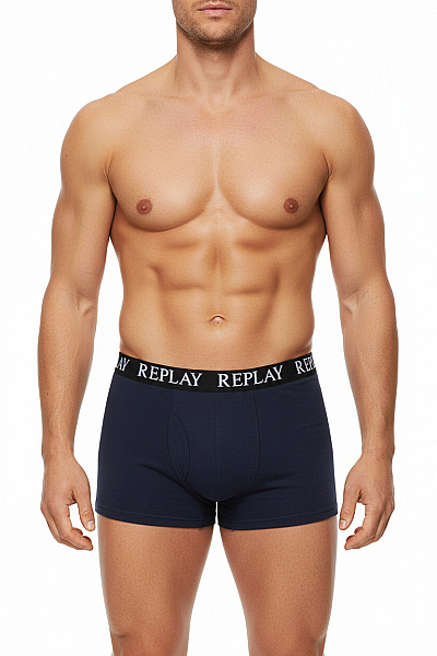 REPLAY Pánské Spodní Prádlo Modré Second Hand Vel. XL