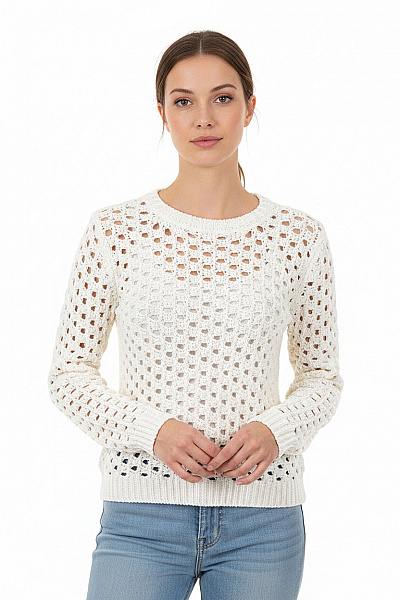 Dámský Svetr Bílý VALENTINO Second Hand Vel. S