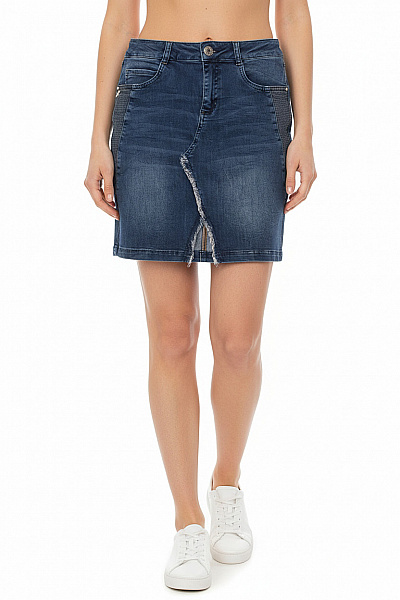 Mos Mosh Džínová  Sukně Modrá Vel. 27