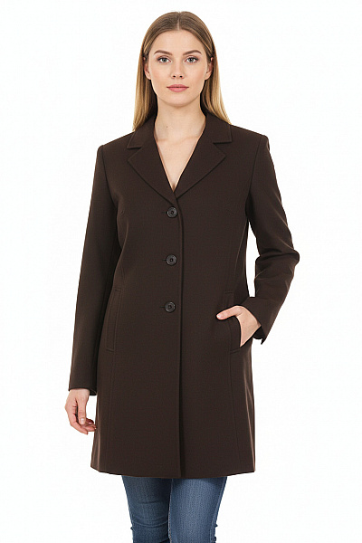 Krátký Dámský Kabát Černý Second Hand