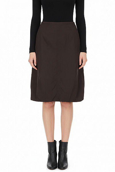 Dlouhá  Sukně Černá Bruuns Bazaar Second Hand Vel. 38