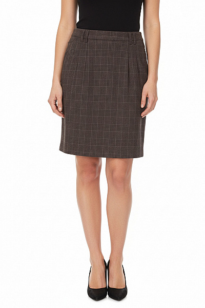 Sukně Vlněná Šedá TOMMY HILFIGER Second Hand