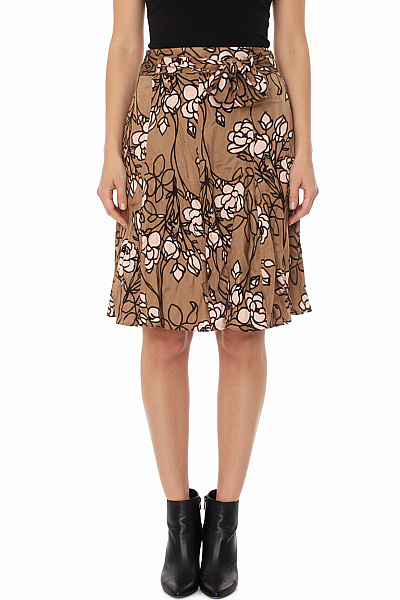 Filippa K.  Sukně áčková Hnědá Second Hand Vel. L