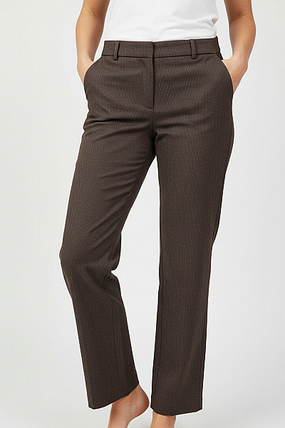 ZERO Dámské Kalhoty Hnědé Vel. 38