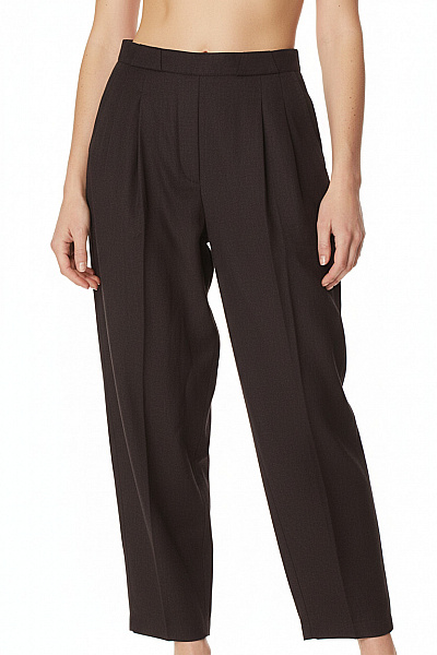 Dámské Kalhoty S Vysokým Sedem Černé ZERRES Second Hand Vel. 40