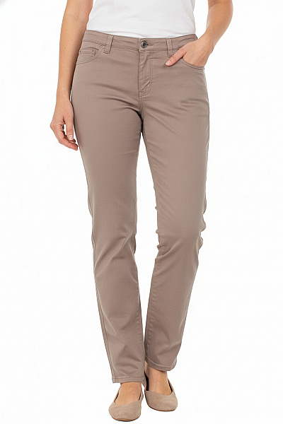 Dámské Kalhoty Rovné Šedé BRAX Vel. 46