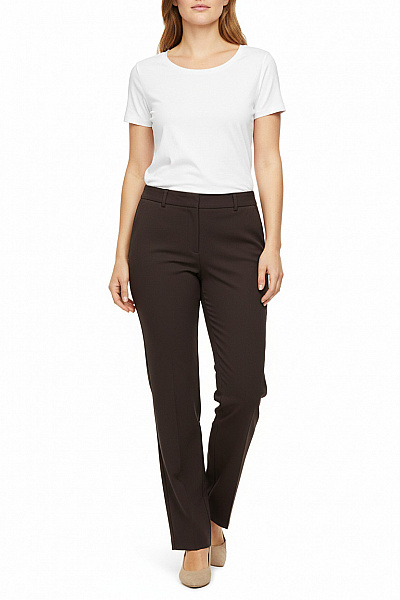 Dámské Kalhoty Rovné Černé Vel. 50