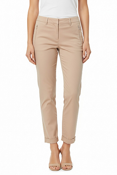 ZARA Dámské Kalhoty Béžové Vel. 36