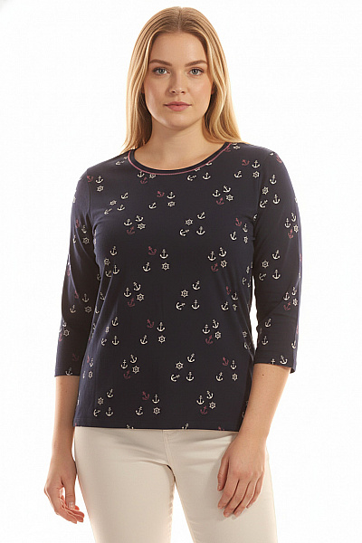 CECIL Dámské Tričko Modré Vel. XL