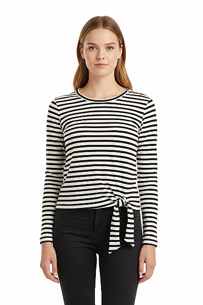 Dámské Tričko S Potiskem Černobílé ONLY Vel. XS