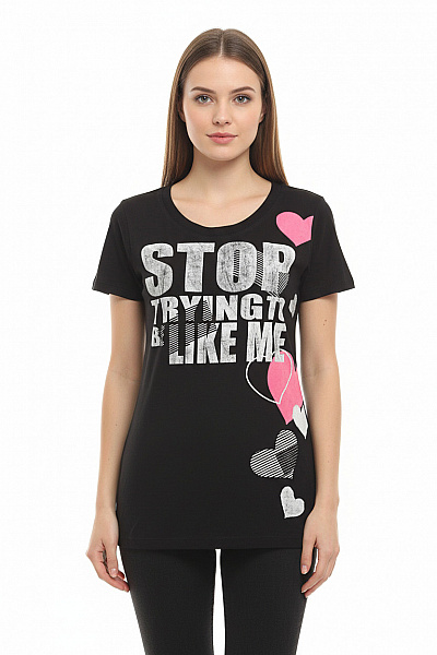 Dámské Tričko Černé STRADIVARIUS Vel. S