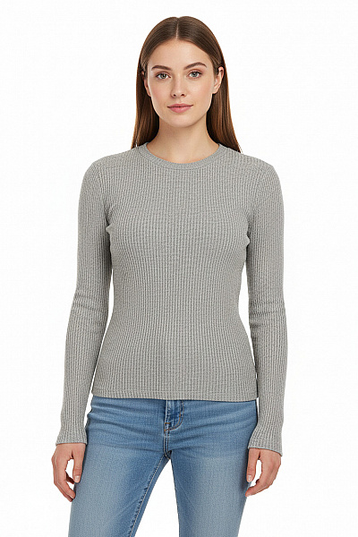 ZARA Jednoduché Dámské Tričko Šedé Vel. S