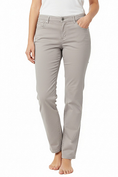 Dámské Kalhoty Rovné Šedé BRAX Second Hand