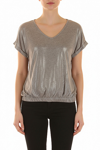 Dámské Tričko Stříbrné FREEQUENT Vel. M