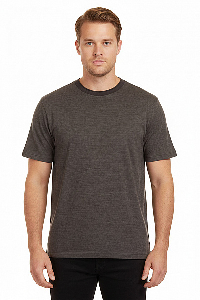 ARMANI Pánské Tričko Vlněné Šedé Vel. XL