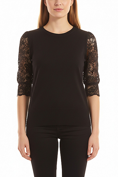  Halenka Pletená Černá Oasis Vel. L