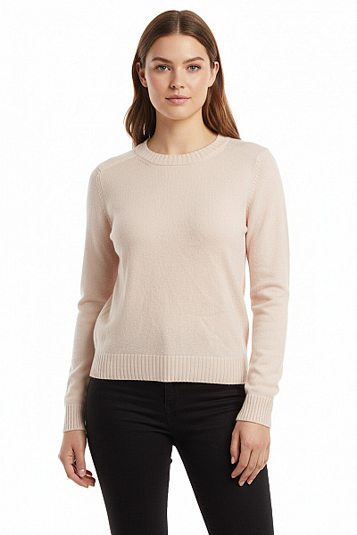 Dámský Svetr Meriný Béžový Vel. L