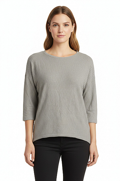 Jednoduché Dámské Tričko Šedé ONLY Vel. L