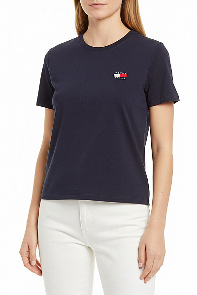 Dámské Tričko Modré TOMMY HILFIGER Vel. M